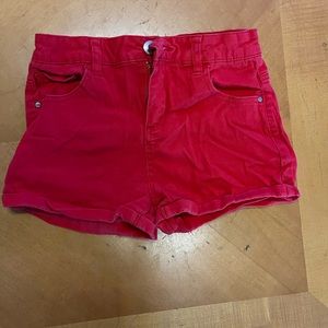 Refuge red colored shorts size 4